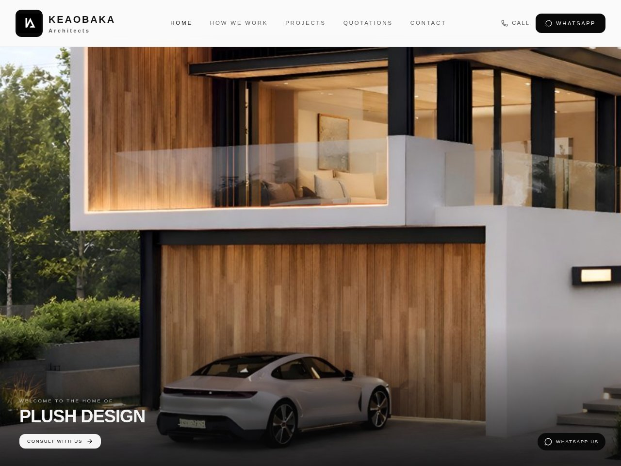 Keaobaka Architects website