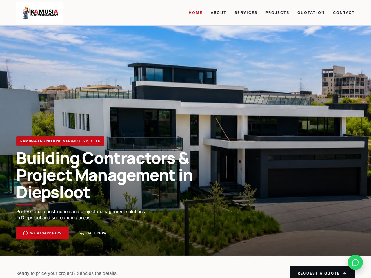 Ramusia Engineering & Projects Pty Ltd website