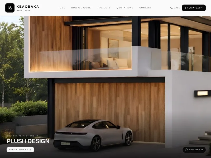 Keaobaka Architects website