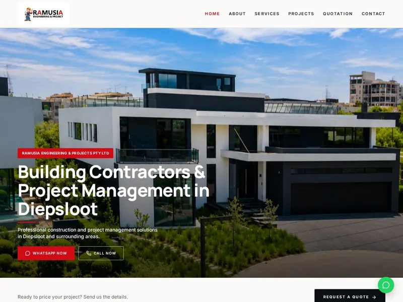 Ramusia Engineering & Projects Pty Ltd website